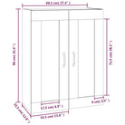 Klassieke hangkast van bewerkt hout voor ruimtebesparing en decoratie - Dressoirs & buffetkasten