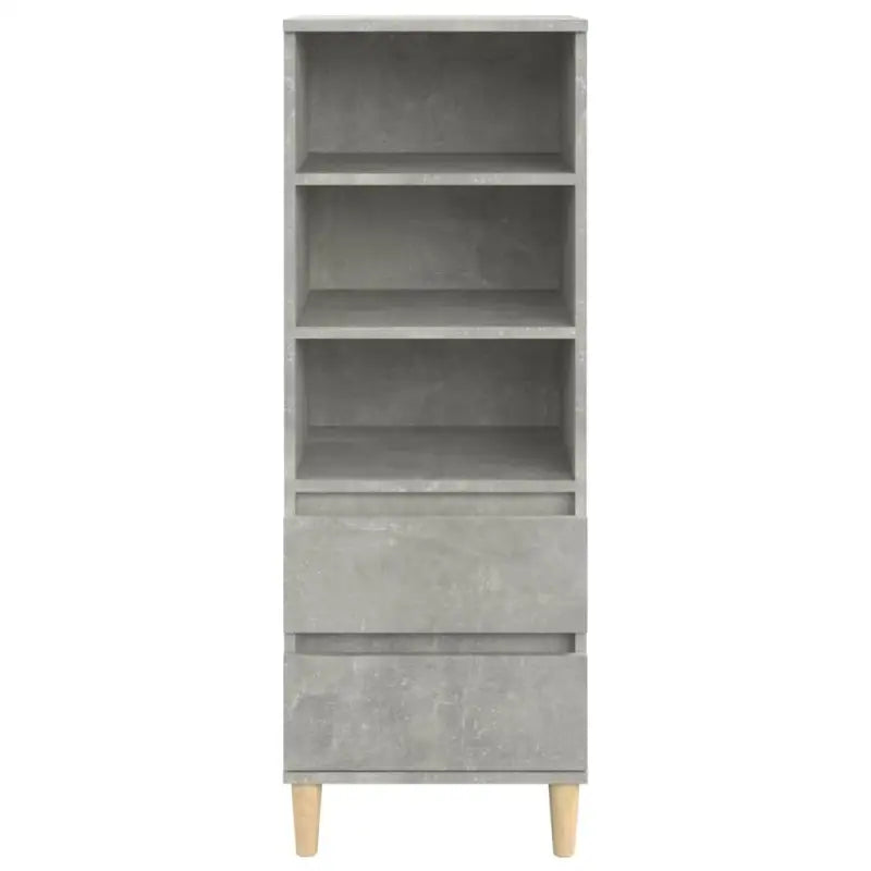 Klassieke hoge kast van bewerkt hout met houten poten en duurzame afwerking - Dressoirs & buffetkasten