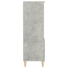 Klassieke hoge kast van bewerkt hout met houten poten en duurzame afwerking - Dressoirs & buffetkasten