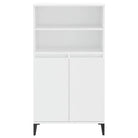 Klassieke hoge kast van bewerkt hout voor een stijlvolle inrichting - Dressoirs & buffetkasten
