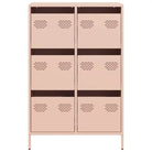 Klassieke hoge kast van koudgewalst staal voor interieur en kantoor - Dressoirs & buffetkasten