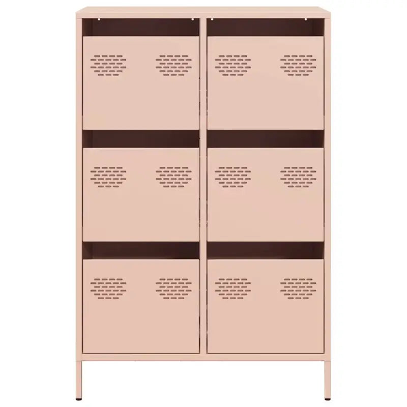 Klassieke hoge kast van koudgewalst staal voor interieur en kantoor - Dressoirs & buffetkasten