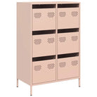 Klassieke hoge kast van koudgewalst staal voor interieur en kantoor - Dressoirs & buffetkasten