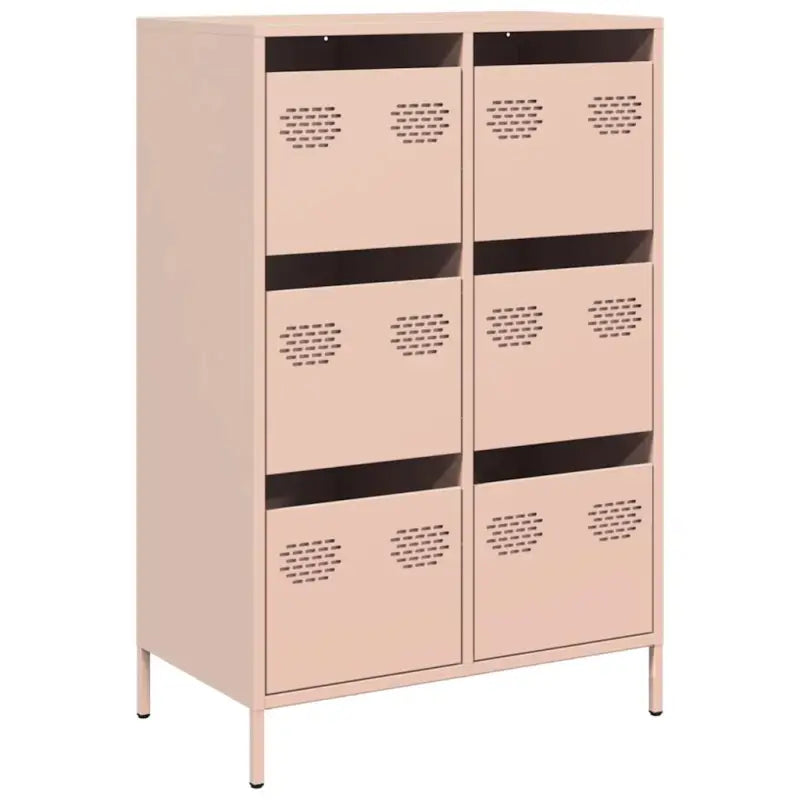 Klassieke hoge kast van koudgewalst staal voor interieur en kantoor - Dressoirs & buffetkasten