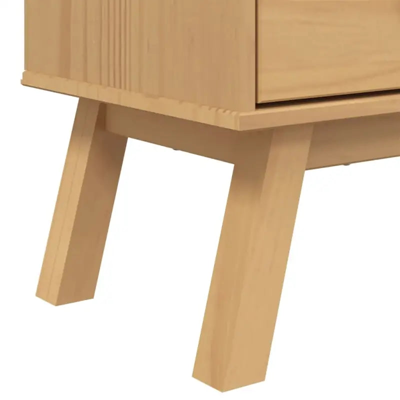 Klassieke houten boekenkast met massief grenenhout en houten poten - Bruin / 1 - Boekenkasten