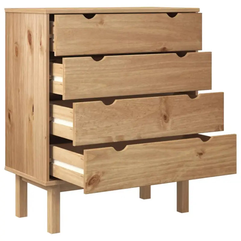 Klassieke houten commode met massief grenenhout voor Scandinavisch interieur - Commodes & ladekasten