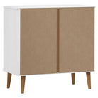 Klassieke houten ladekast van massief grenenhout voor scandinavisch interieur - Commodes & ladekasten