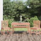 Klassieke houten tuinset met massief grenenhout en stevig tafelblad - Natuurlijk douglashout - Tuinsets