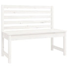 Klassieke houten tuinset met massief grenenhout en stevig tafelblad - Wit grenenhout - Tuinsets