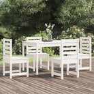 Klassieke houten tuinset met massief grenenhout en stevig tafelblad - Tuinsets