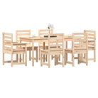 Klassieke houten tuinset van massief grenenhout met stevig tafelblad - Tuinsets