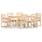 Klassieke houten tuinset van massief grenenhout met stevig tafelblad - Tuinsets