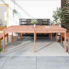 Klassieke houten tuintafel van massief grenenhout voor buiten - Natuurlijk douglashout / 203.5 x 100 x 76 cm / 1