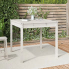 Klassieke houten tuintafel van massief grenenhout voor buiten - Wit grenenhout / 82.5 x 82.5 x 76 cm / 1 - Tuintafels