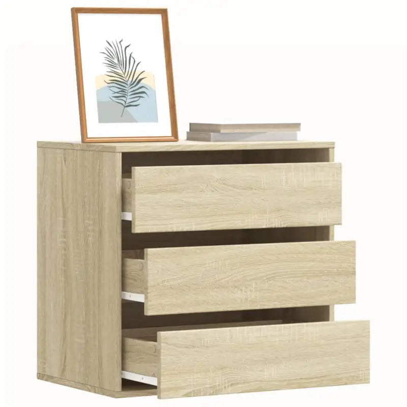 Klassieke ladekast van bewerkt hout met tijdloze uitstraling - Sonoma eiken / 60 x 41 x 58 cm / 1 - Commodes &