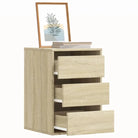 Klassieke ladekast van bewerkt hout met tijdloze uitstraling - Sonoma eiken / 40 x 41 x 58 cm / 1 - Commodes &