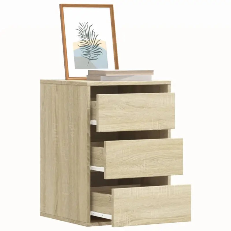Klassieke ladekast van bewerkt hout met tijdloze uitstraling - Sonoma eiken / 40 x 41 x 58 cm / 1 - Commodes &