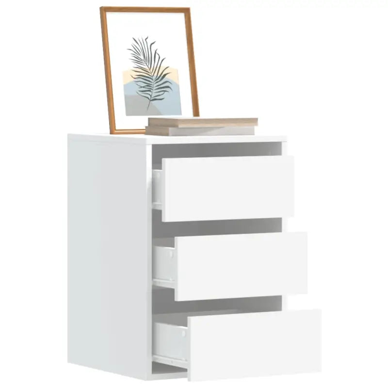 Klassieke ladekast van bewerkt hout met tijdloze uitstraling - Wit / 40 x 41 x 58 cm / 1 - Commodes & ladekasten