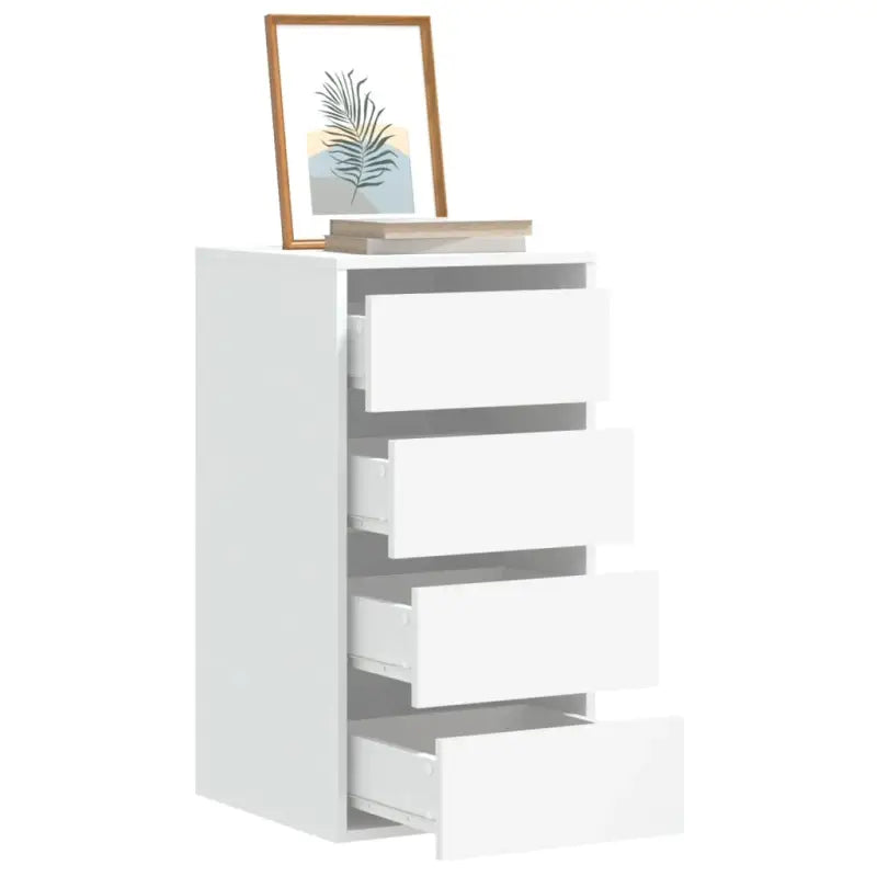 Klassieke ladekast van bewerkt hout met tijdloze uitstraling - Wit / 40 x 41 x 76 cm / 1 - Commodes & ladekasten