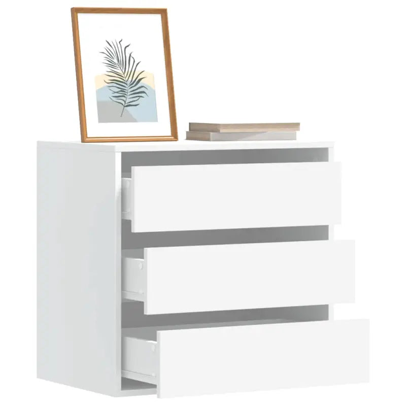 Klassieke ladekast van bewerkt hout met tijdloze uitstraling - Wit / 60 x 41 x 58 cm / 1 - Commodes & ladekasten