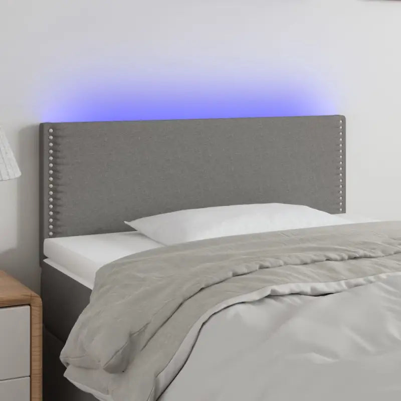 Klassieke LED Hoofdborden en Voetborden voor een Moderne Slaapkamer - Donkergrijs / 100 x 5 x 78/88 cm / 1