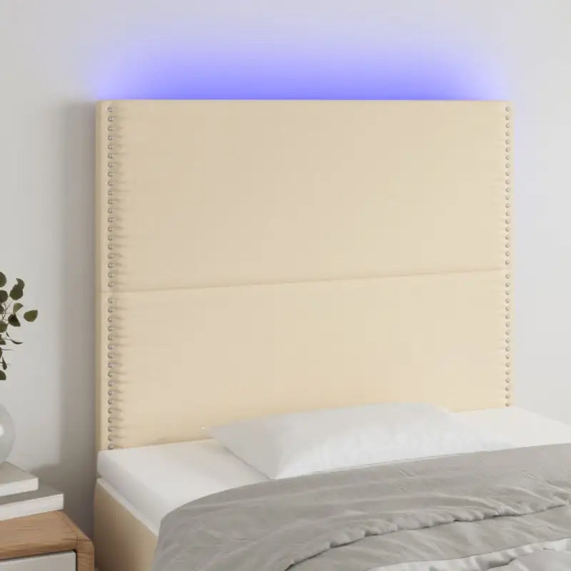 Klassieke LED Hoofdborden en Voetborden voor een Moderne Slaapkamer - Crème / 80 x 5 x 118/128 cm / 1 - Hoofdborden