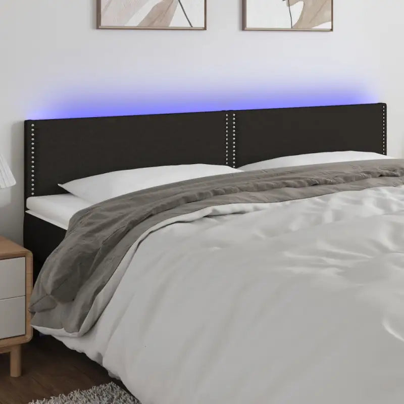 Klassieke LED Hoofdborden en Voetborden voor een Moderne Slaapkamer - Zwart / 200 x 5 x 78/88 cm / 1 - Hoofdborden