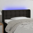 Klassieke LED Hoofdborden en Voetborden voor Moderne Slaapkamers - Zwart / 83 x 16 x 78/88 cm / 1 - Hoofdborden