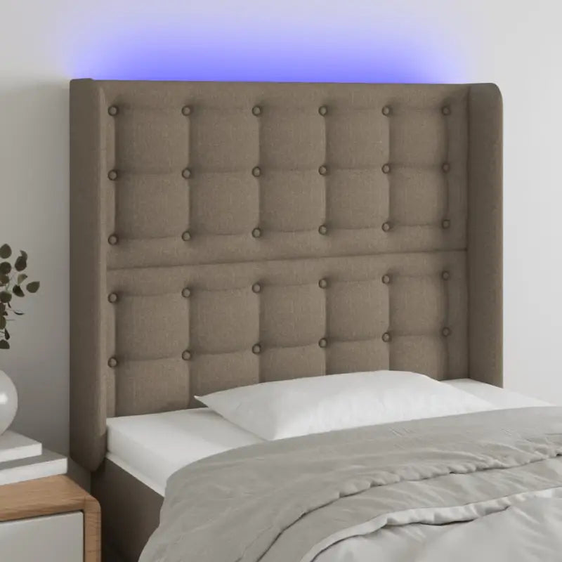 Klassieke LED Hoofdborden en Voetborden voor Moderne Slaapkamers - Taupe / 103 x 16 x 118/128 cm / 1 - Hoofdborden