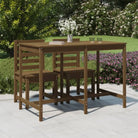 Klassieke Massief Grenenhouten Tuintafel voor buitengebruik - Honingbruin grenenhout / 159.5 x 82.5 x 110 cm / 1