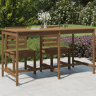 Klassieke Massief Grenenhouten Tuintafel voor buitengebruik - Honingbruin grenenhout / 203.5 x 90 x 110 cm / 1