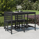 Klassieke Massief Grenenhouten Tuintafel voor buitengebruik - Grijs grenenhout / 159.5 x 82.5 x 110 cm / 1 - Tuintafels