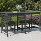 Klassieke Massief Grenenhouten Tuintafel voor buitengebruik - Grijs grenenhout / 203.5 x 90 x 110 cm / 1 - Tuintafels