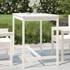 Klassieke Massief Grenenhouten Tuintafel voor buitengebruik - Wit grenenhout / 121 x 82.5 x 110 cm / 1 - Tuintafels