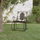 Klassieke metalen tuinschommelbank voor gezellige buitenmomenten - 84 x 54 x 95 cm / 1 - Tuinbanken