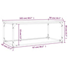 Klassieke salontafel met bewerkt hout en ijzeren frame voor elegantie - Salontafels