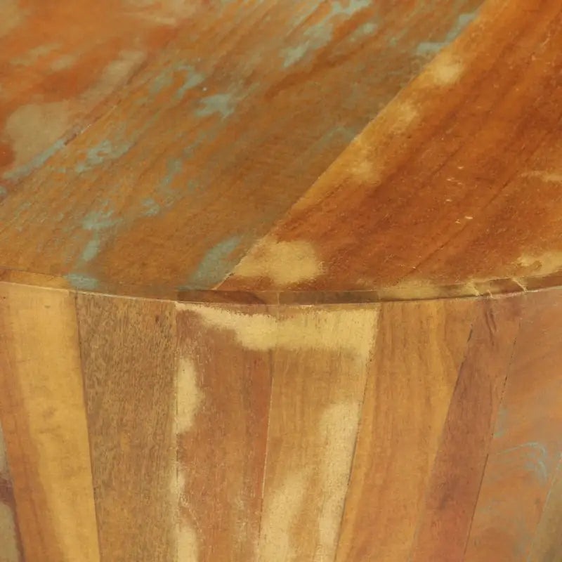 Klassieke salontafel van massief gerecycled hout een uniek meubelstuk - Ø 65 x 31 cm / 1 / massief gerecycled hout