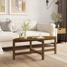Klassieke salontafel van massief grenenhout met rustieke charme - Honingbruin / 118 x 63 x 45 cm / 1 - Salontafels