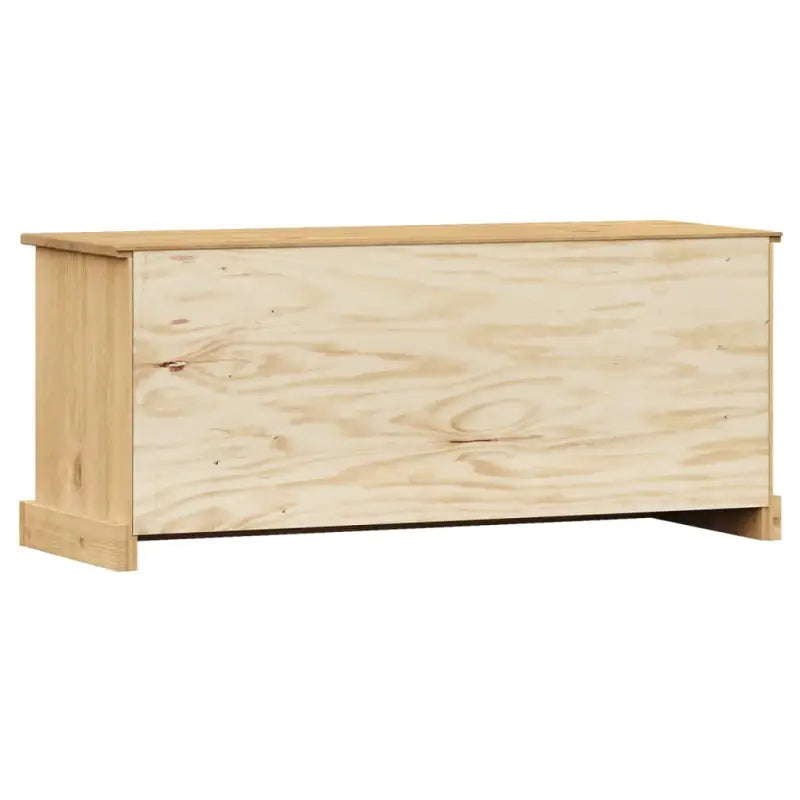 Klassieke schoenenbank van massief grenenhout met metalen knoppen - Bruin - Opberg- & halbankjes