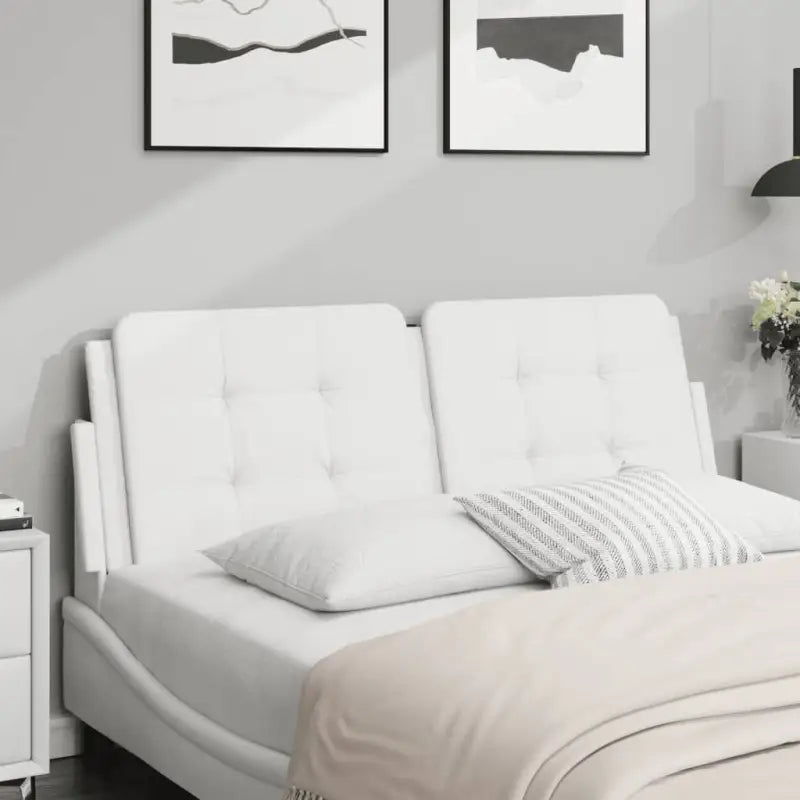 Klassieke schoonheid Hoofdborden en Voetborden met Hoogwaardig Kunstleer - Wit / 120 cm / 1 - Hoofdborden en voetborden