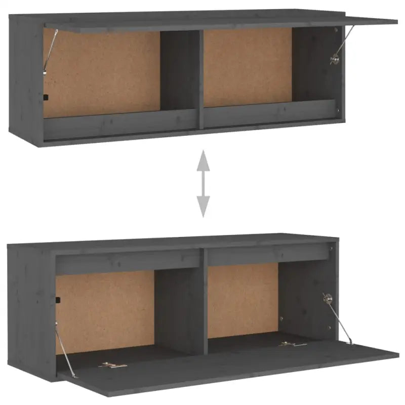 Klassieke televisiekast van massief grenenhout met trendy design - Tv-meubels