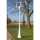 Klassieke tuinlantaarn met drie armen en 215 cm lengte - Wit / 1 / 3 - Buitenverlichting