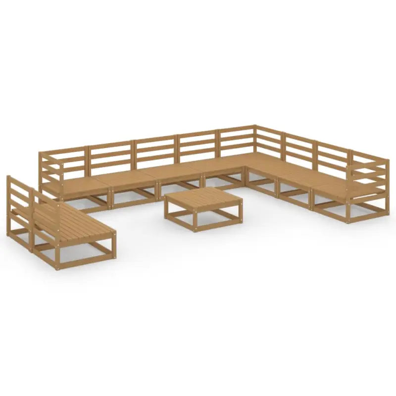 Klassieke Tuinset van Massief Grenenhout voor Relaxen en Ontspanning - Tuinsets