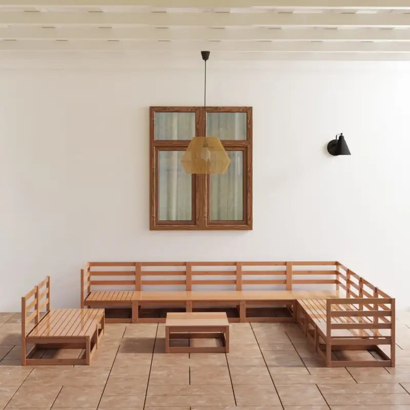 Klassieke Tuinset van Massief Grenenhout voor Relaxen en Ontspanning - Tuinsets