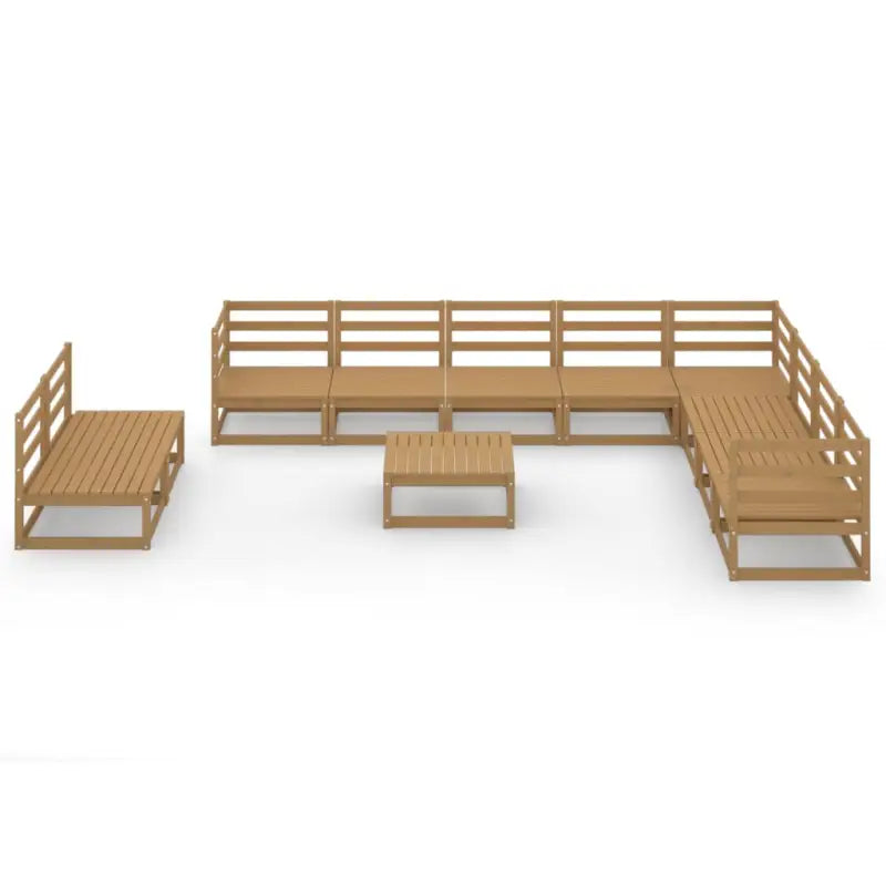 Klassieke Tuinset van Massief Grenenhout voor Relaxen en Ontspanning - Tuinsets