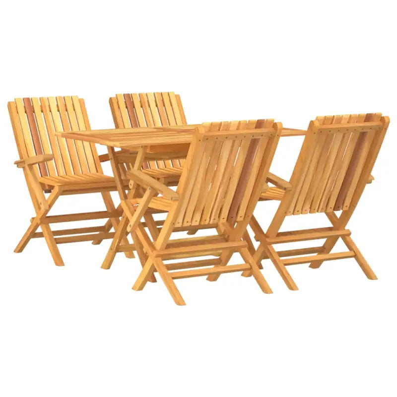 Klassieke tuinset van massief teakhout voor een comfortabele ervaring - Tuinsets