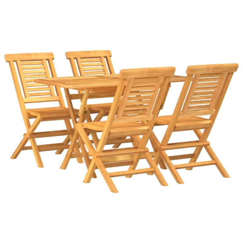 Klassieke tuinset van massief teakhout voor een comfortabele ervaring - Tuinsets