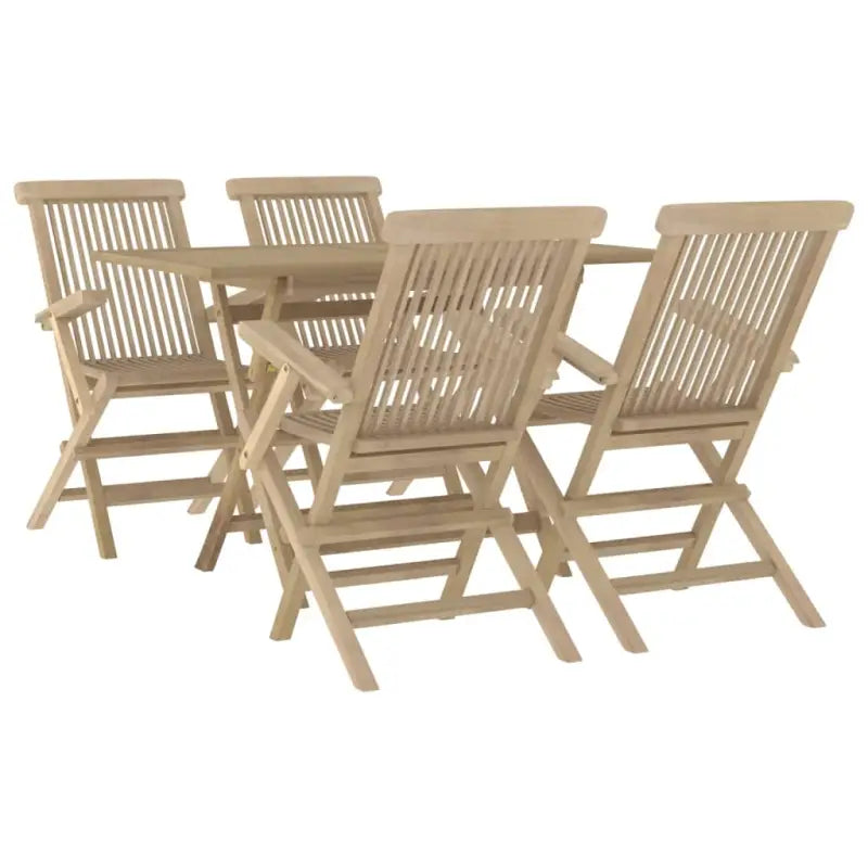 Klassieke tuinset van massief teakhout voor een comfortabele ervaring - Tuinsets