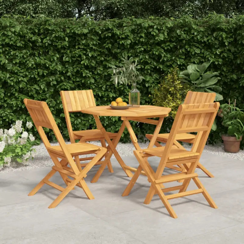 Klassieke tuinset van massief teakhout voor een comfortabele ervaring - Zonder armleuning / Achthoekig - Tuinsets