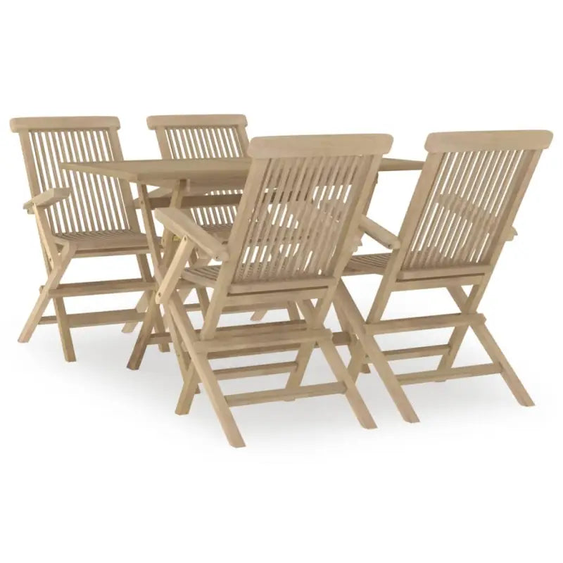 Klassieke tuinset van massief teakhout voor een comfortabele ervaring - Tuinsets